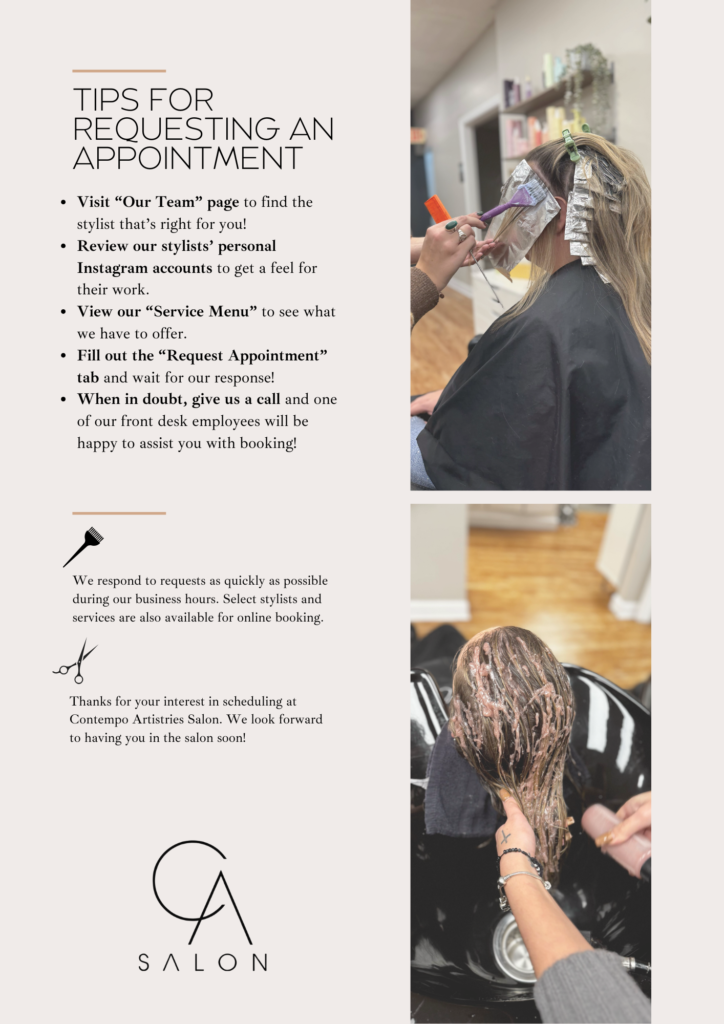 Tips for Requesting an Appointment - 2025